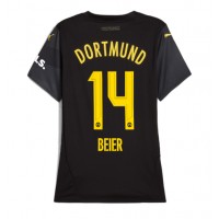 Borussia Dortmund Maximilian Beier #14 Replika Bortatröja Dam 2024-25 Kortärmad